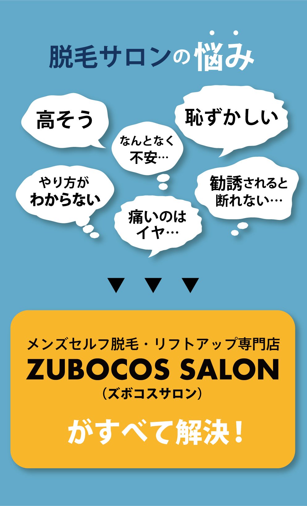 ZUBOCOS SALON メンズセルフ脱毛・リフトアップ専門店 駅近　笹塚駅徒歩3分